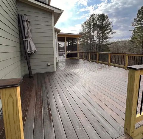 Deck construction project photograph 4