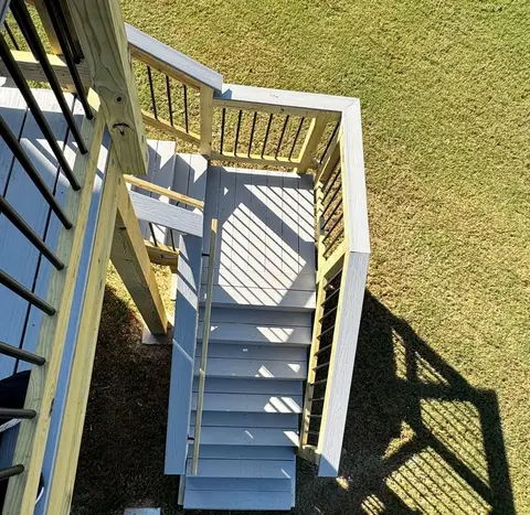 Deck construction project photograph 4