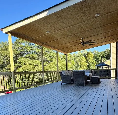 Deck construction project photograph 3