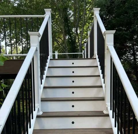 Deck construction project photograph 4