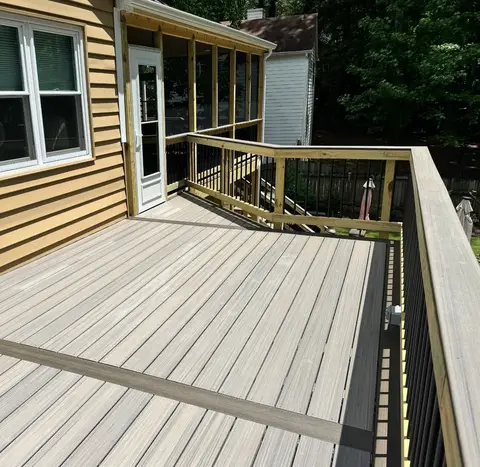 Deck construction project photograph 3
