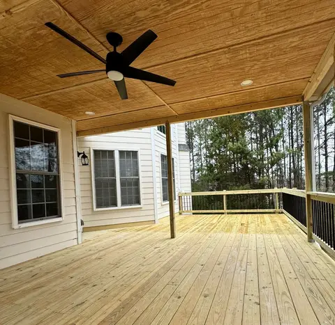 Deck construction project photograph 4