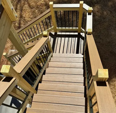 Deck construction project photograph 2