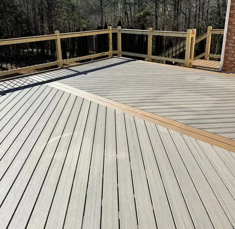 Deck construction project photograph 5