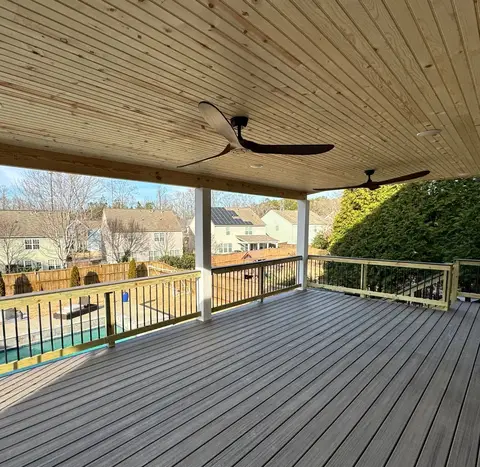 Deck construction project photograph 3