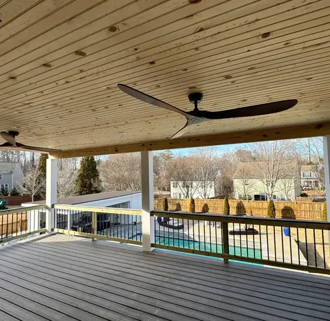 Deck construction project photograph 2