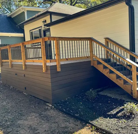 Deck construction project photograph 2